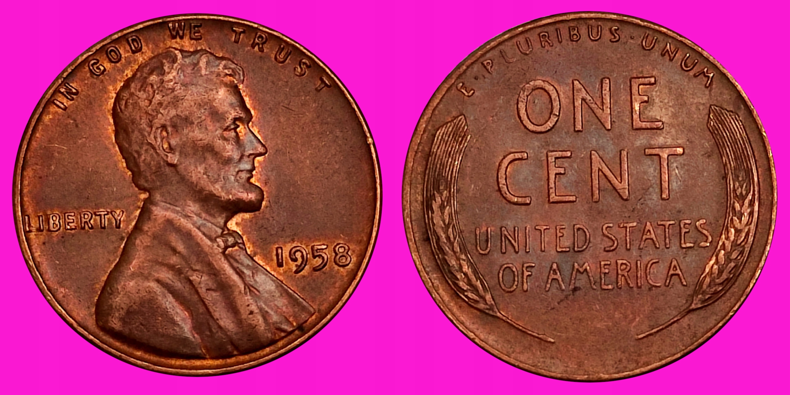 USA 1 Cent 1958 UNC /U1020