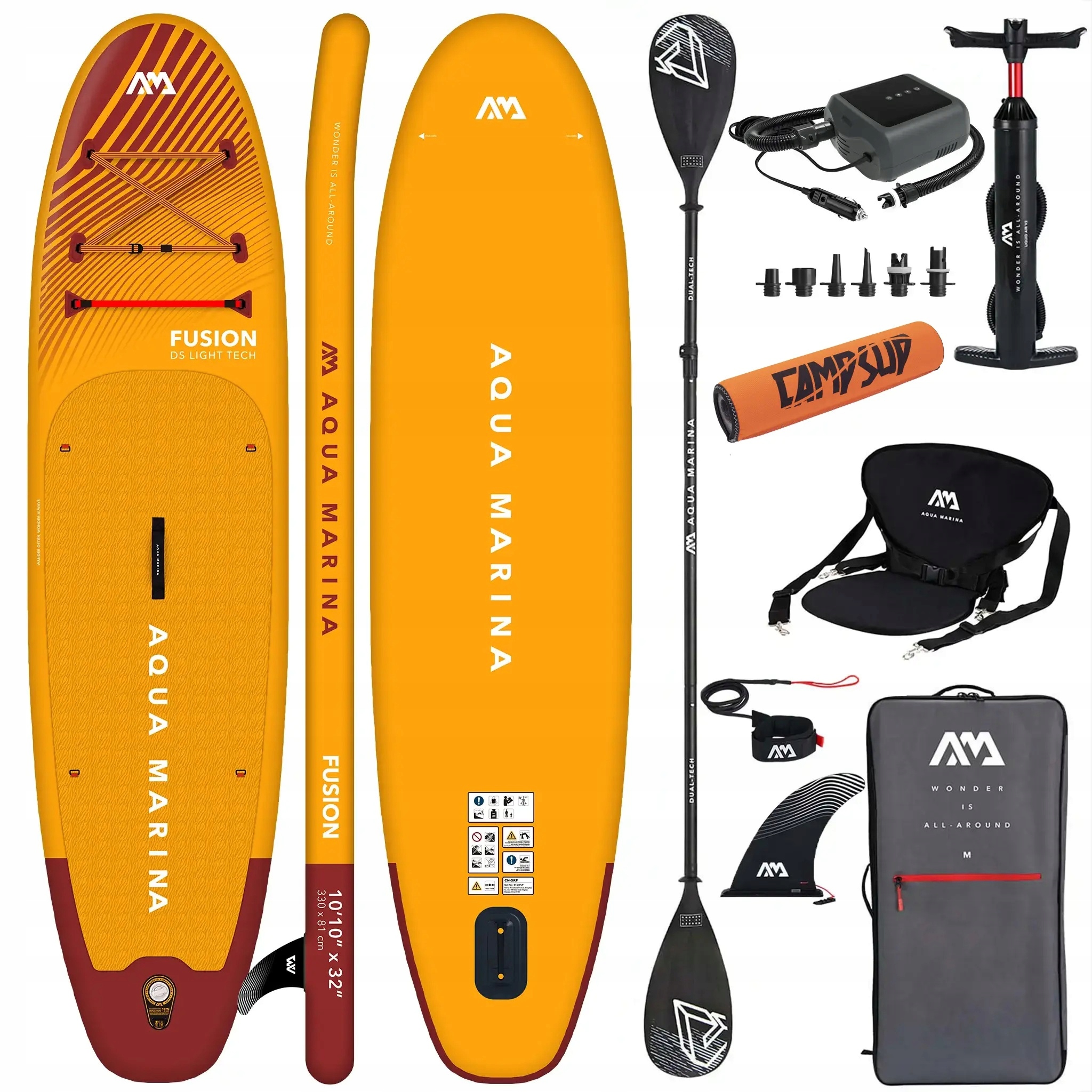 Deska do pływania Sup Aqua Marina Fusion 330 cm BT-23FUP Combo