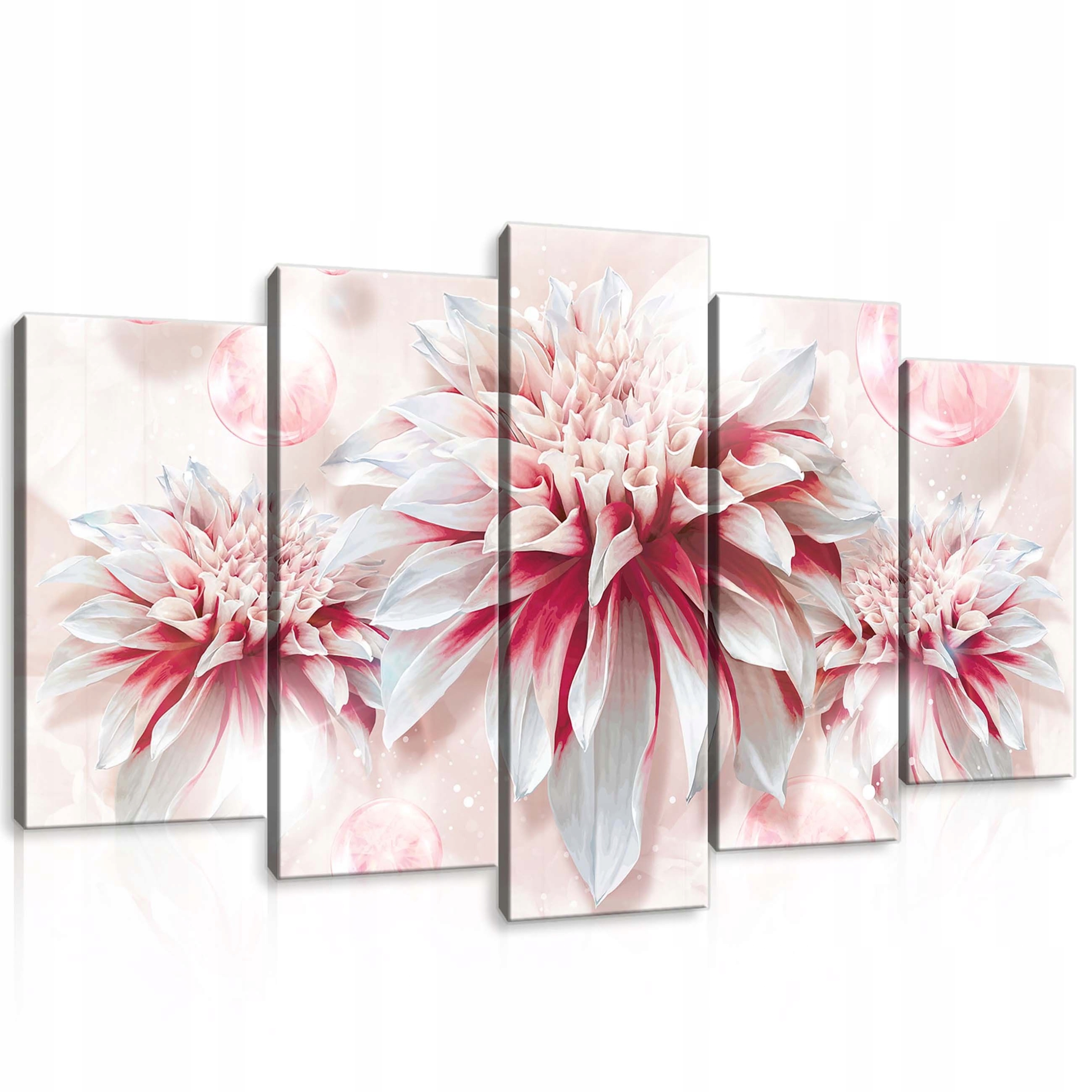 Obraz 100x60 Květiny jemné růžové bílá bokeh stěna příroda klid