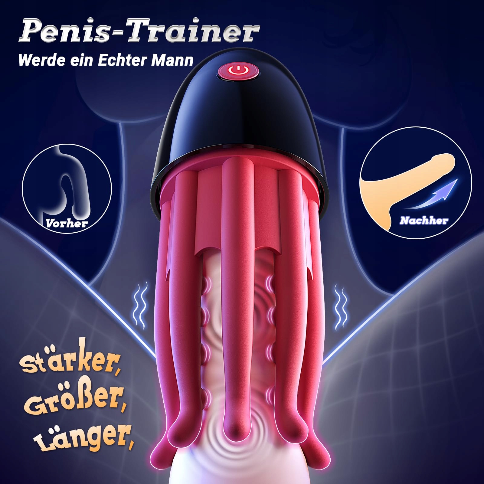 EXTREM Masturbator Dla Mężczyzn Trener Penisa Z 10 Trybami Wibracji — miniatura 4