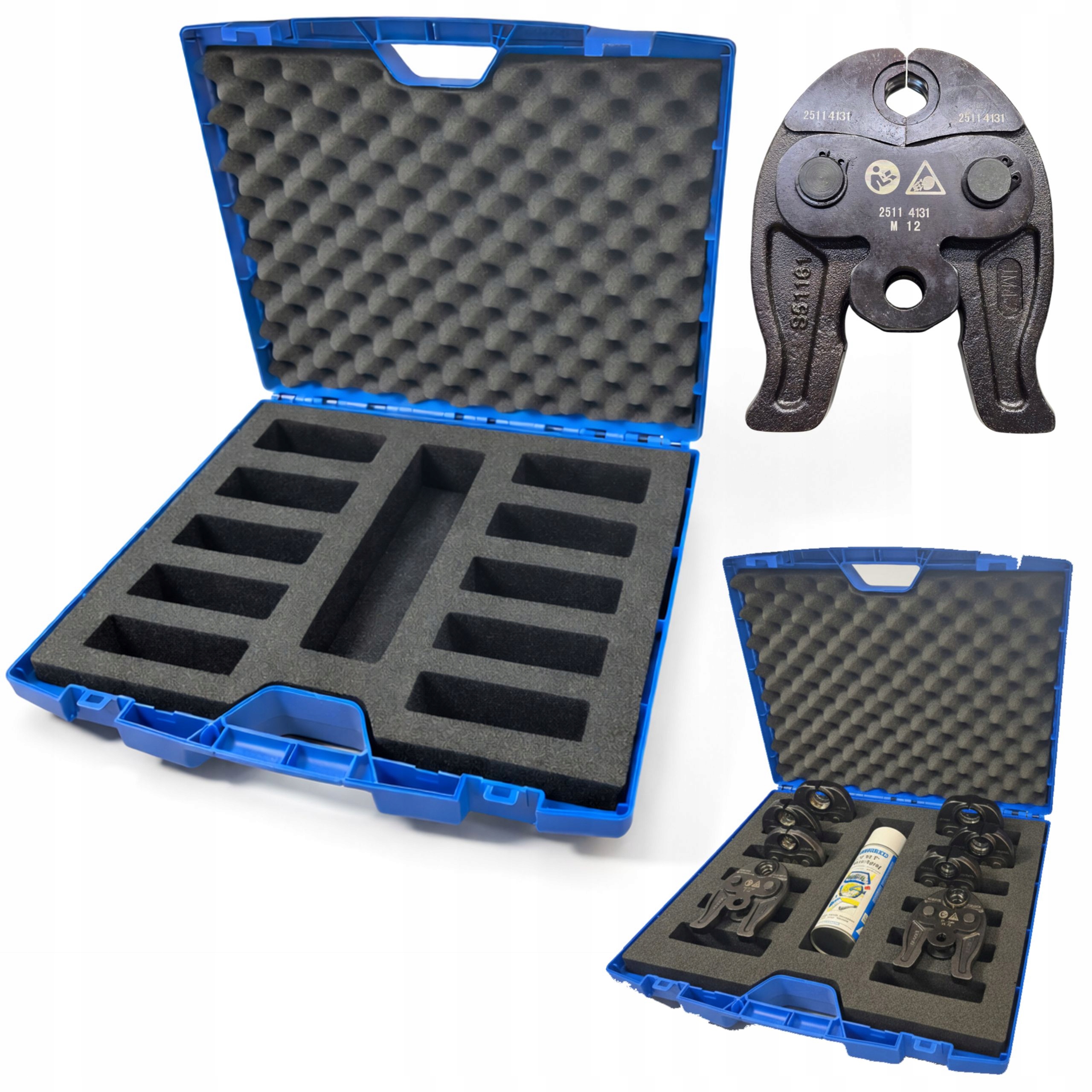 Kufr Na Upínací Čelisti 12 Míst pro Romax, Ridgid, Geberit, Milw