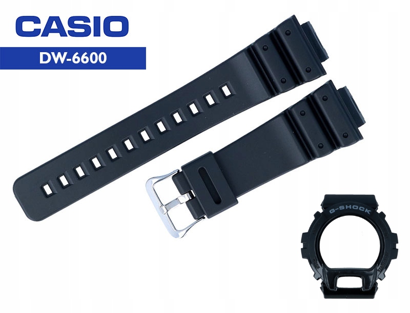 Komplet Originální Pásek Casio DW-6900 16 mm a Bezel