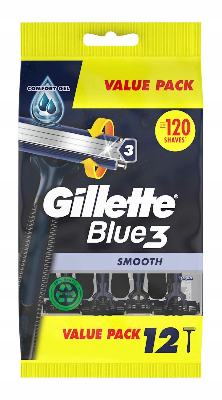 Gillette Blue 3 Smooth Holicí Strojek Pro Muže 1 Op. 12 Ks