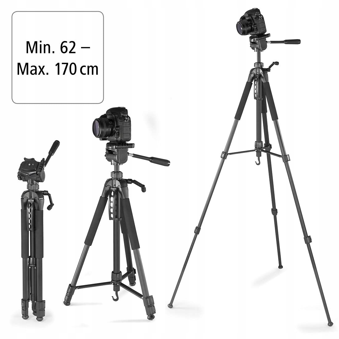 HAMA Statyw Kamera Akcja 170cm Z Uchwytami Na Telefon I Tablet — miniatura 5