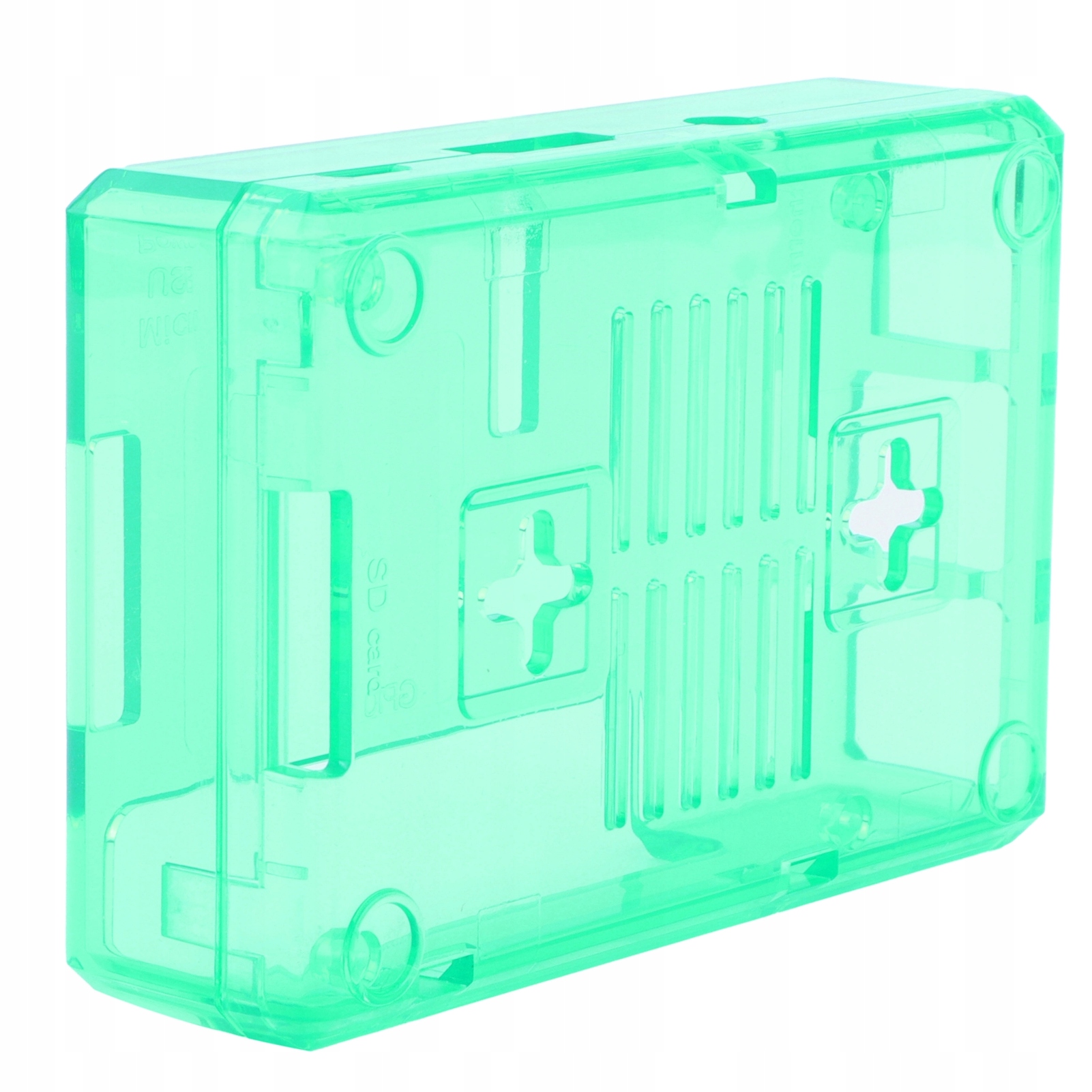 Zielona Matowa Obudowa ABS do Raspberry Pi 3B / 3B+ z Śrubami