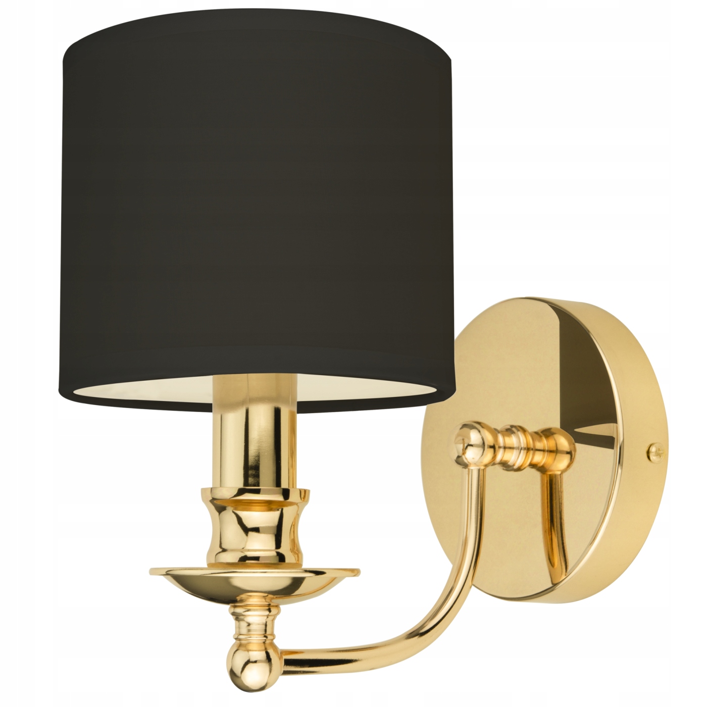 Abu Dhabi nástenná lampa zlatá-čierna W01940AU-BK Cosmo Light