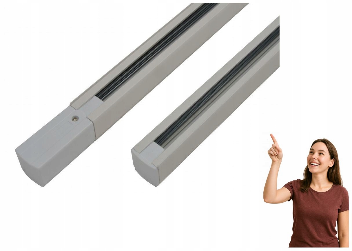 3-fázová montážní lišta Track set 1,5 m End power End Cap AZ3002 Azzard