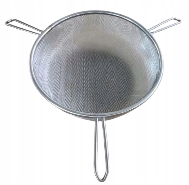 Sito pojedyńcze wypukłe NIERDZEWNE z trzema uszami gęste do miodu Kod producenta ST-4