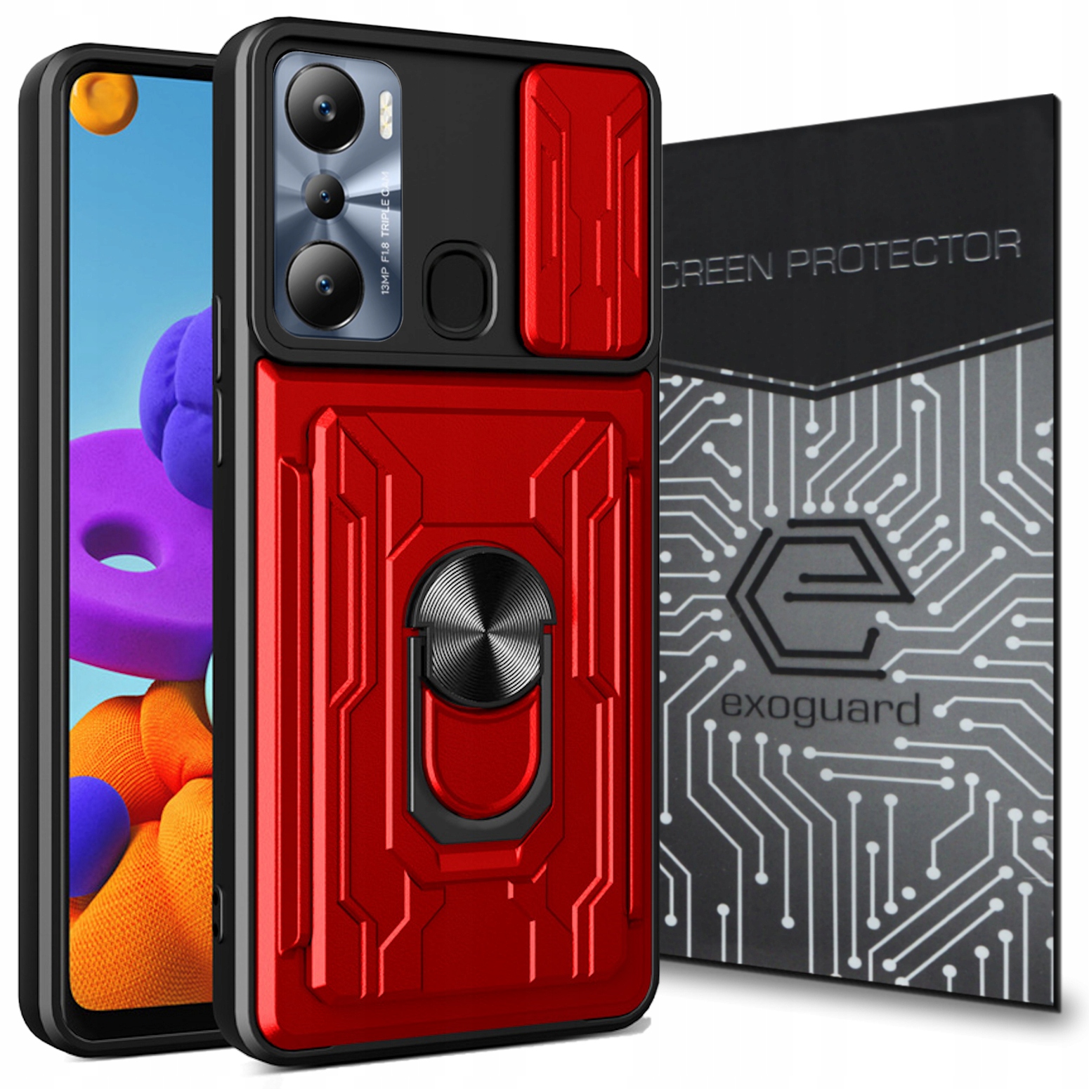

Etui Pancerne+szkło do Infinix Hot 12i Hot 20i