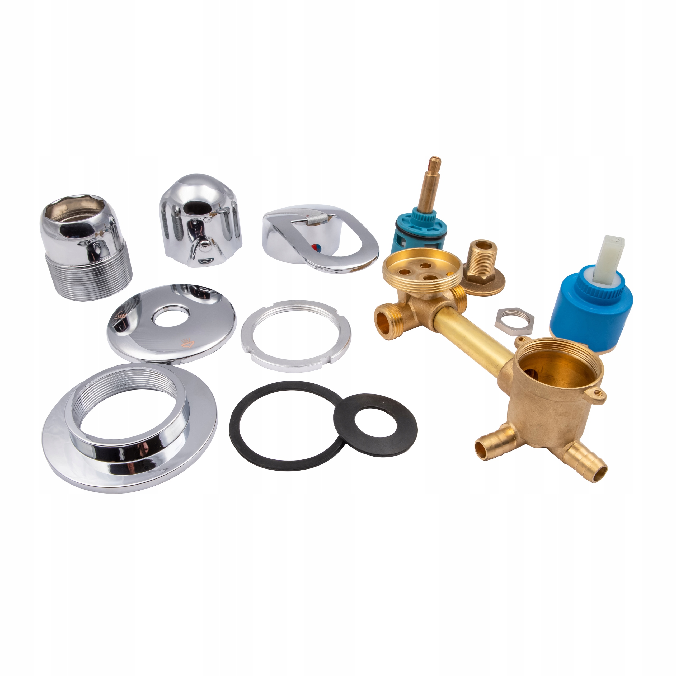 BATERIA DO KABINY Z HYDROMASAŻEM ZABUDOWANEJ ZAWORY 14,5 CM / 5 FUNKCJI Waga produktu z opakowaniem jednostkowym 1 kg