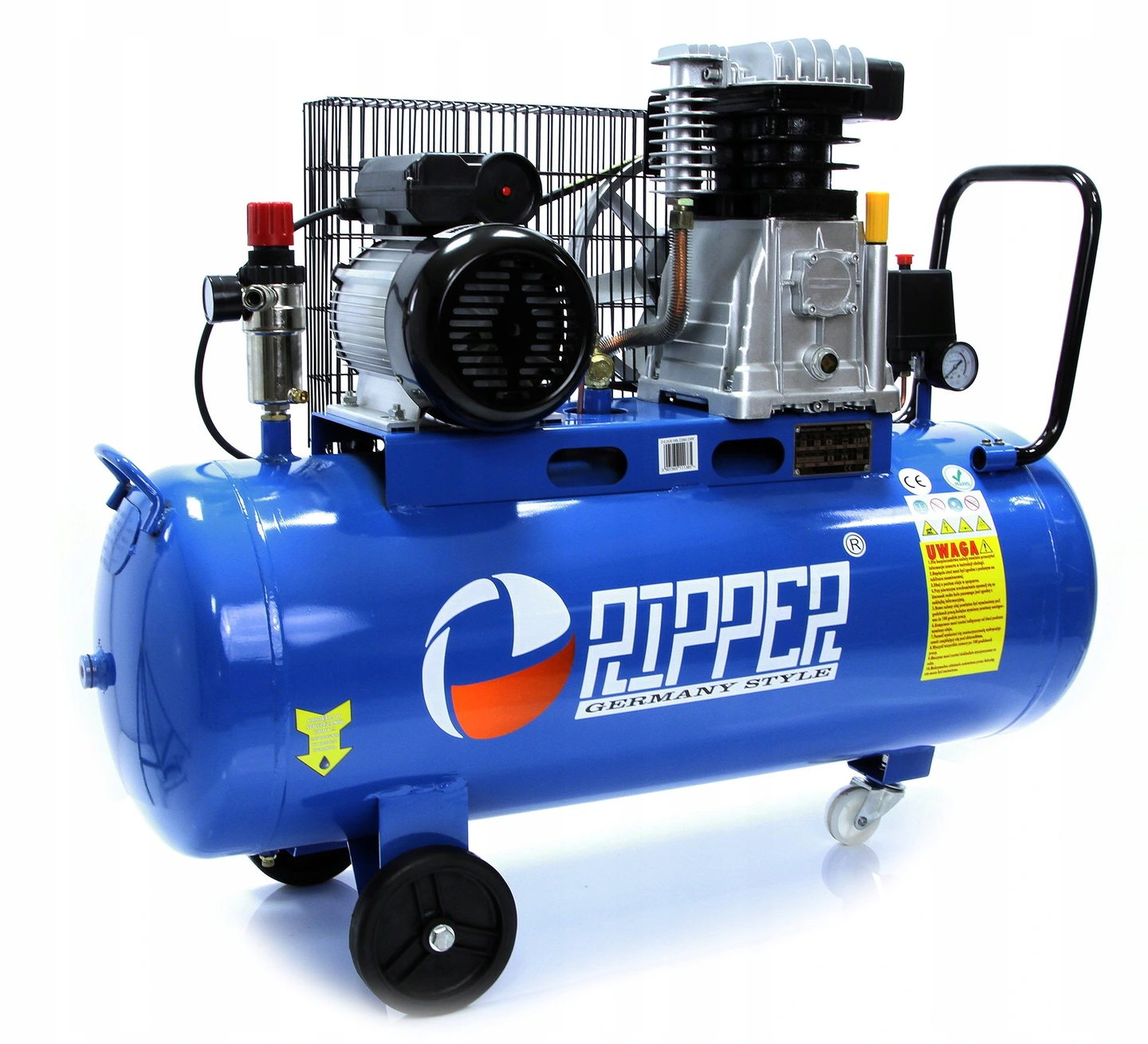 KOMPRESOR OLEJOWY SPRĘŻARKA 100L RIPPER 2 TŁOKI