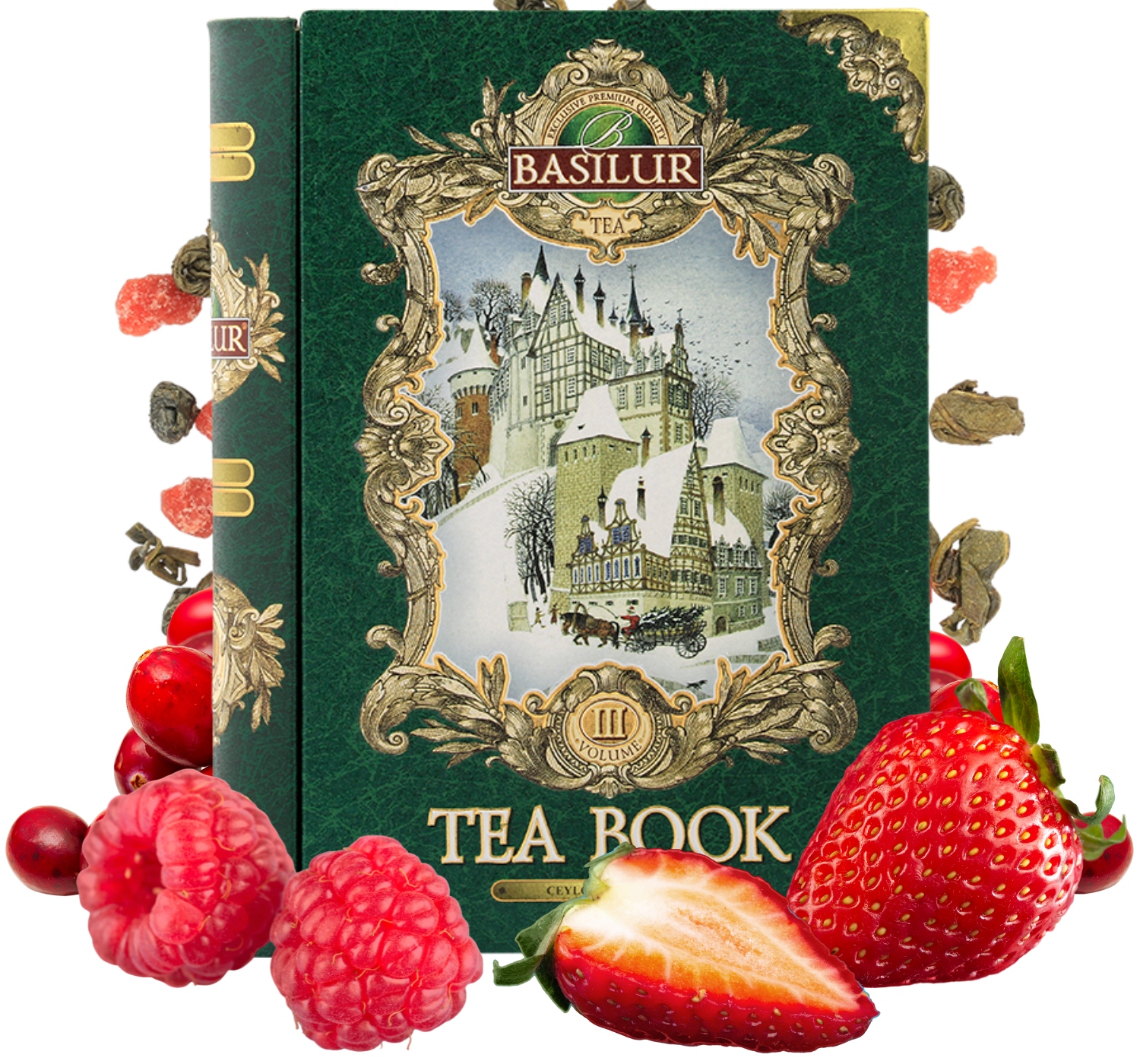 Basilur Tea Book Vol III herbata zielona Truskawka liść 100 g Książka