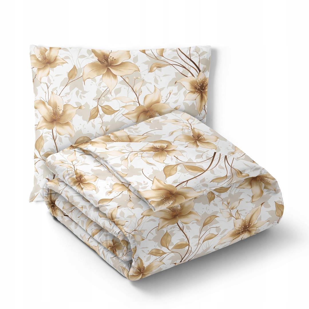 Hotelové Povlečení 140x200 cm Povlečení 70x80 Bavlna 100% perleťová vanilka