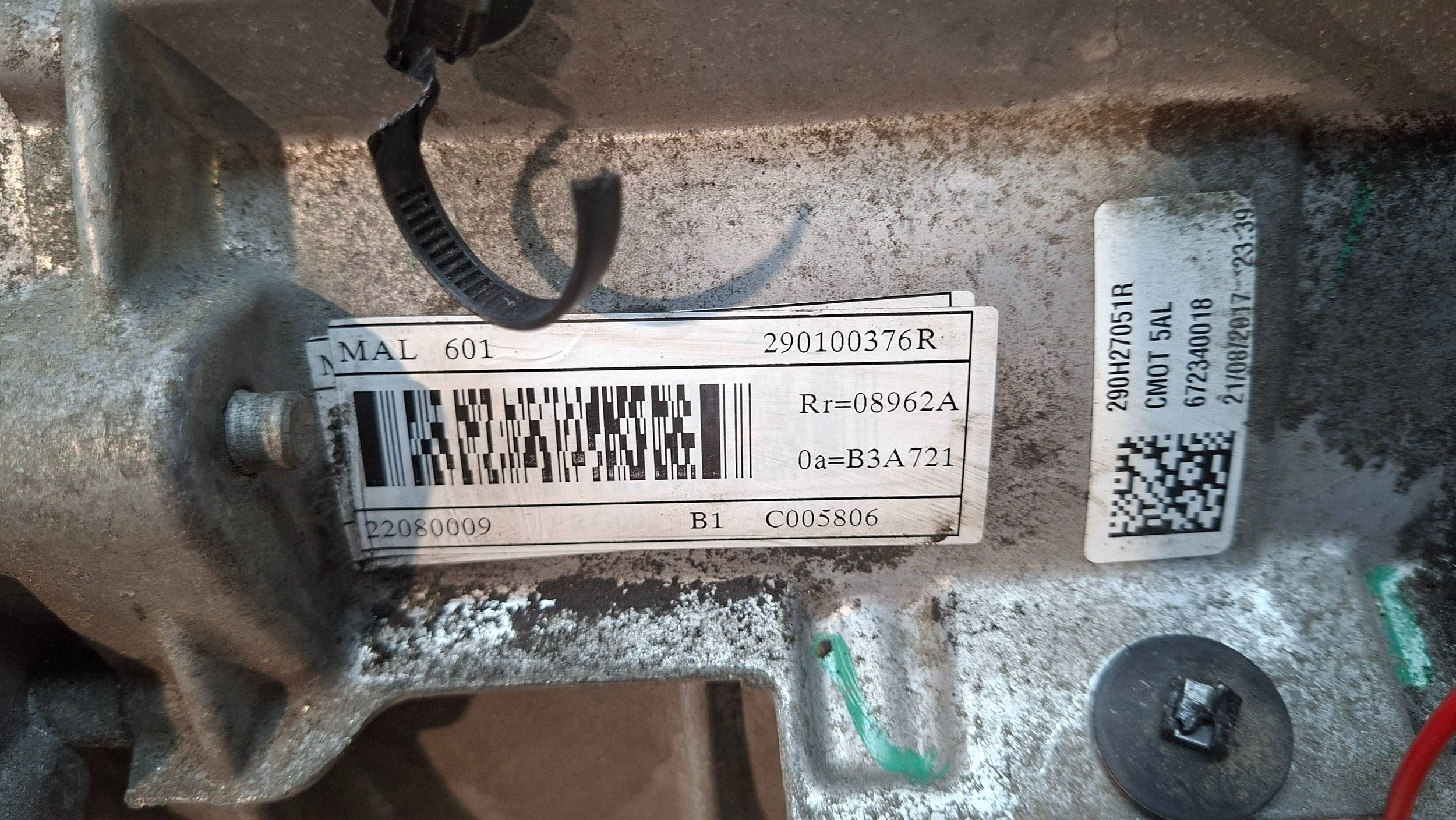 engine electrical 290100376R MAL601 5AL604 Renault Twingo III SMART A453