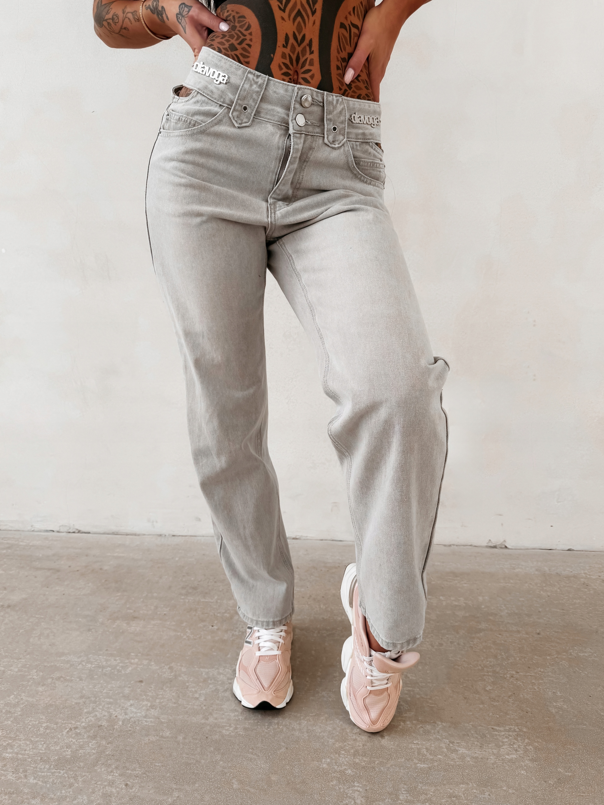 Dámské Džínové Kalhoty Eredu Olavoga Šedá M