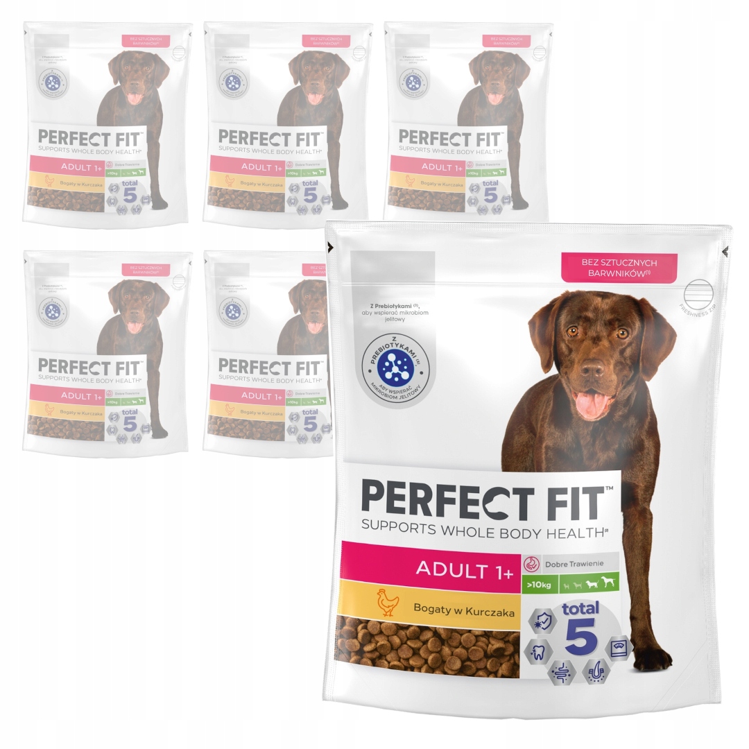 Perfect Fit Adult 6x825g Suché Krmivo pro psy středního a velkého plemene