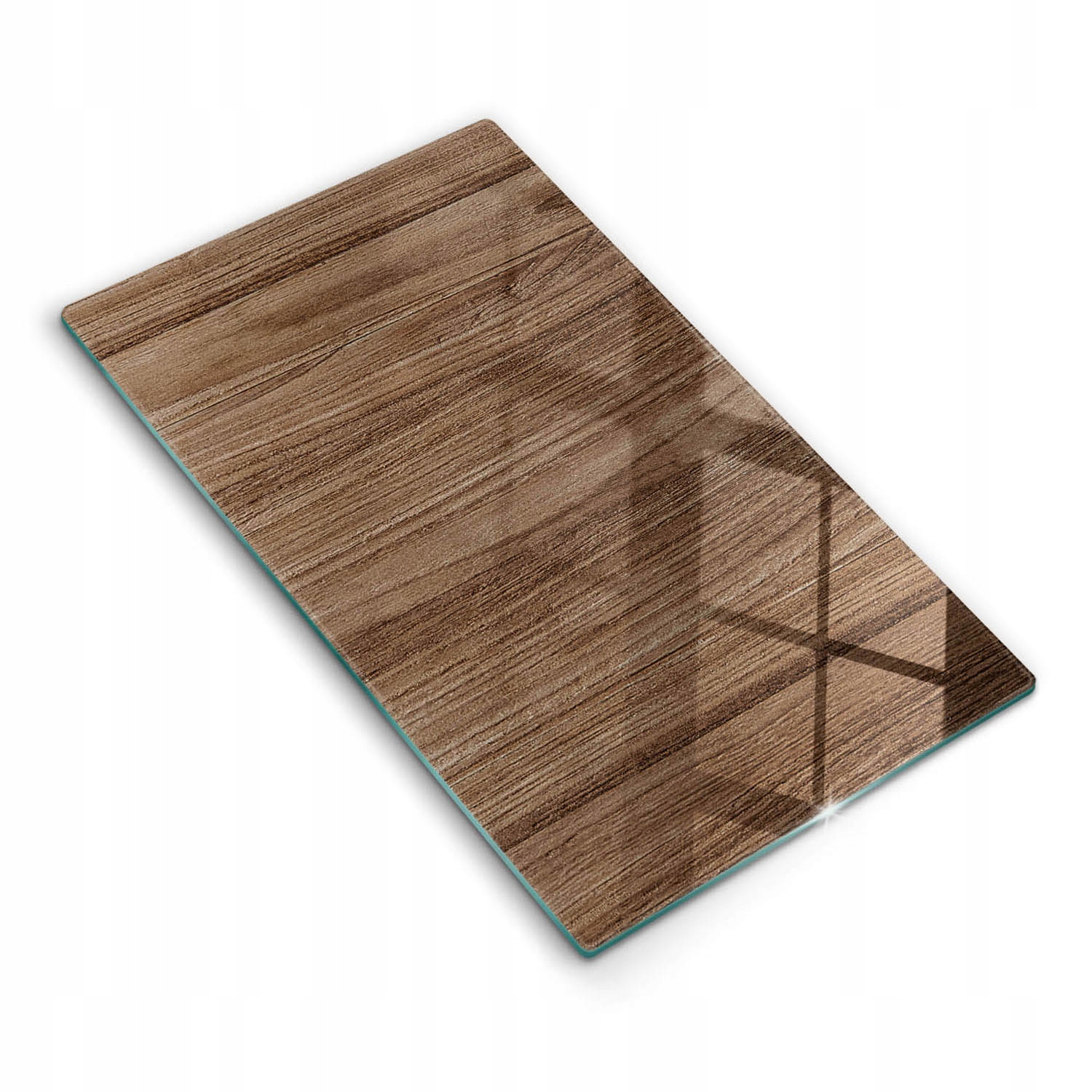 Ekologická deska z tvrzeného skla pro krájení 30 x 52 cm Dřevo s texturou
