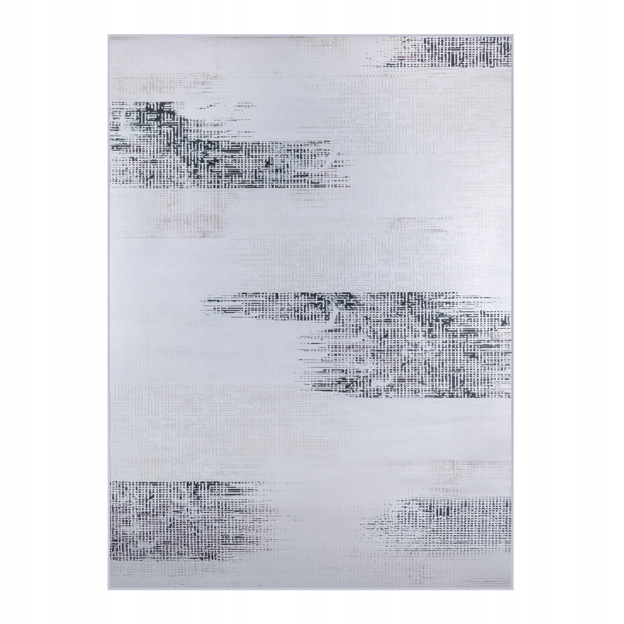 Koberec Do Obývacího Pokoje 160x220 CM Šedý Vintage Protiskluzový Retro Vzor