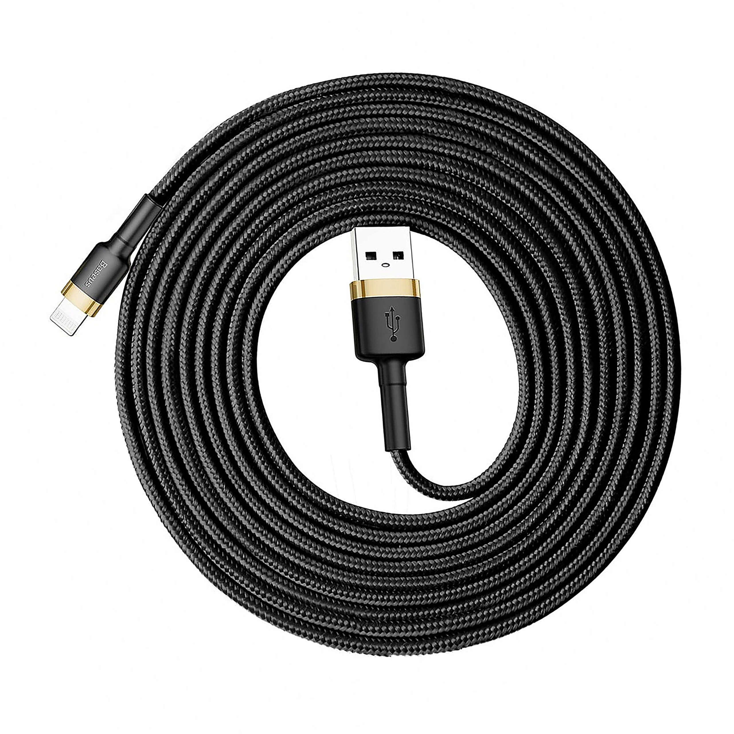 Kabel Baseus Cafule Usb-a Lightning 2A Qc 3.0 3 m czarno-złoty