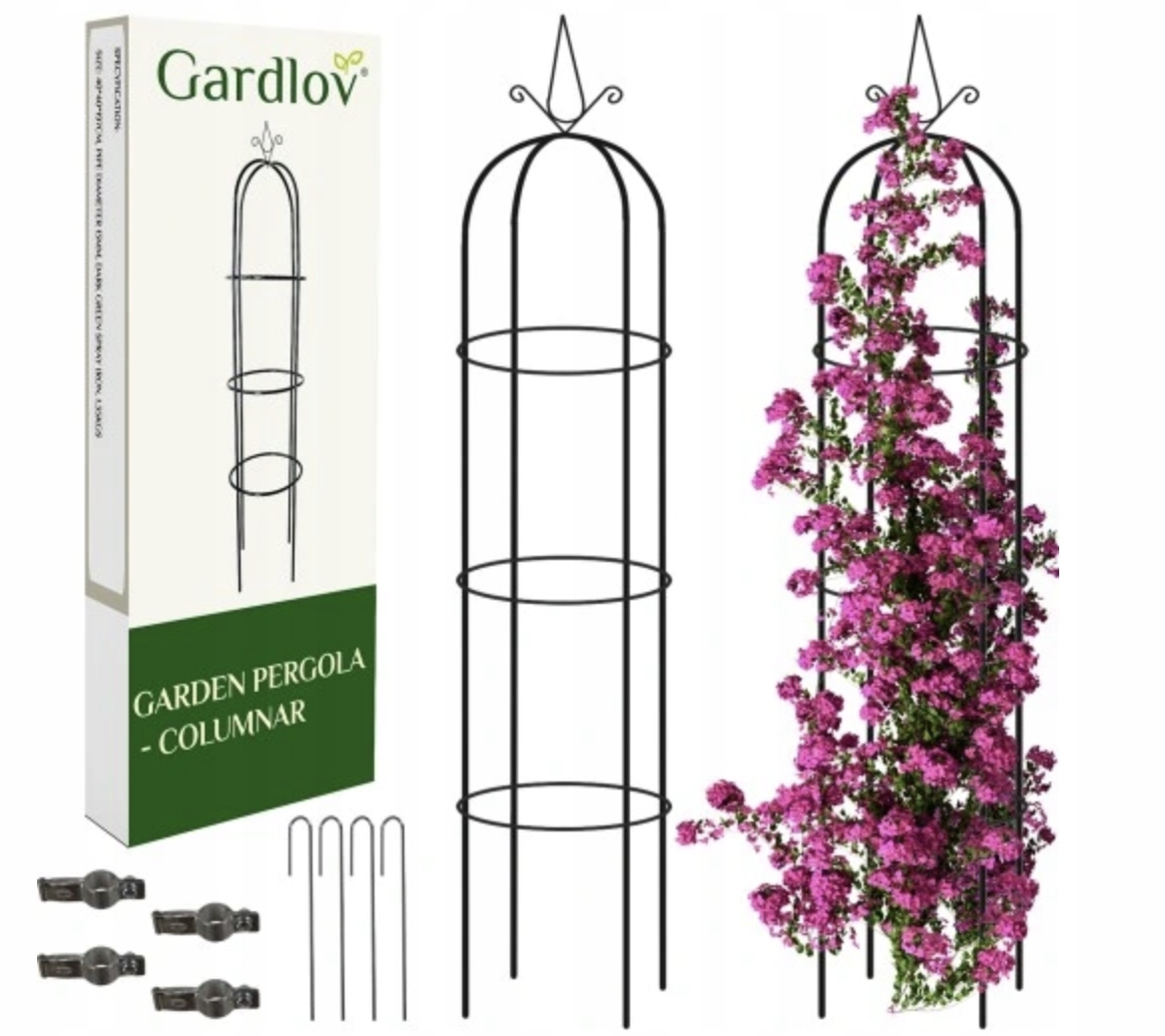 PERGOLA OGRODOWA KOLUMNOWA SŁUP RÓŻE KWIATY PNĄCZA