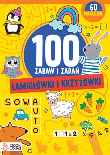 

100 Zabaw I Zadań Labirynty I Krzyżówki Naklejki