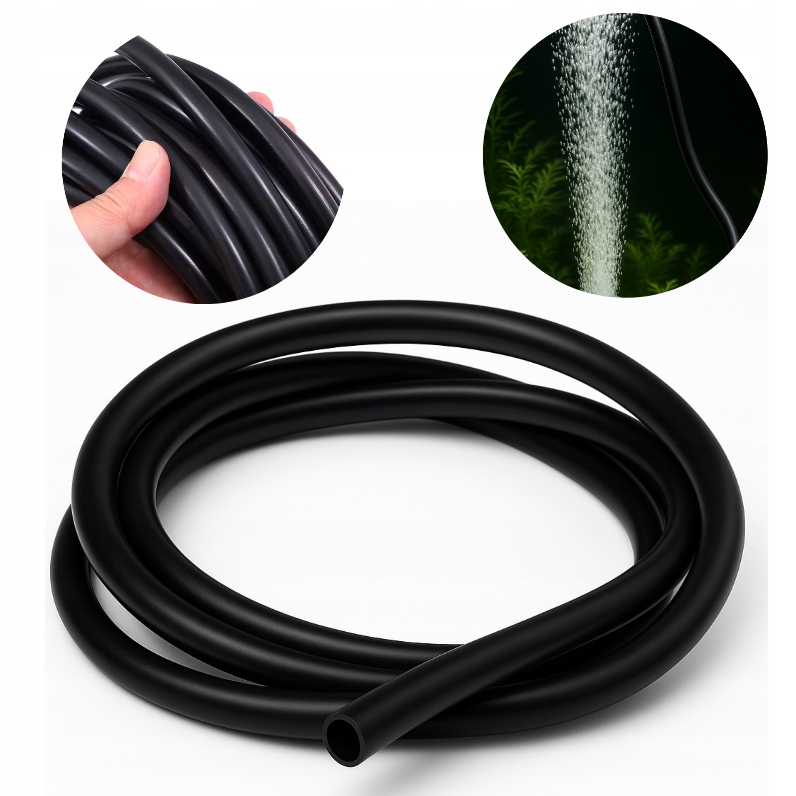 Akvarijní hadička Černá pro provzdušňování akvária 4/6 mm 1 metr
