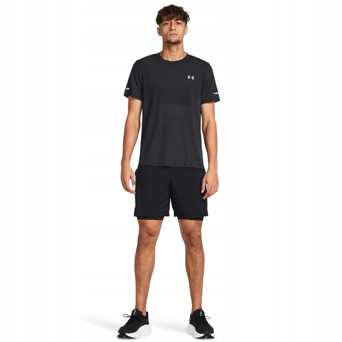Męskie spodenki do biegania Under Armour Ua Launch 7 2-IN-1 Short czarne S