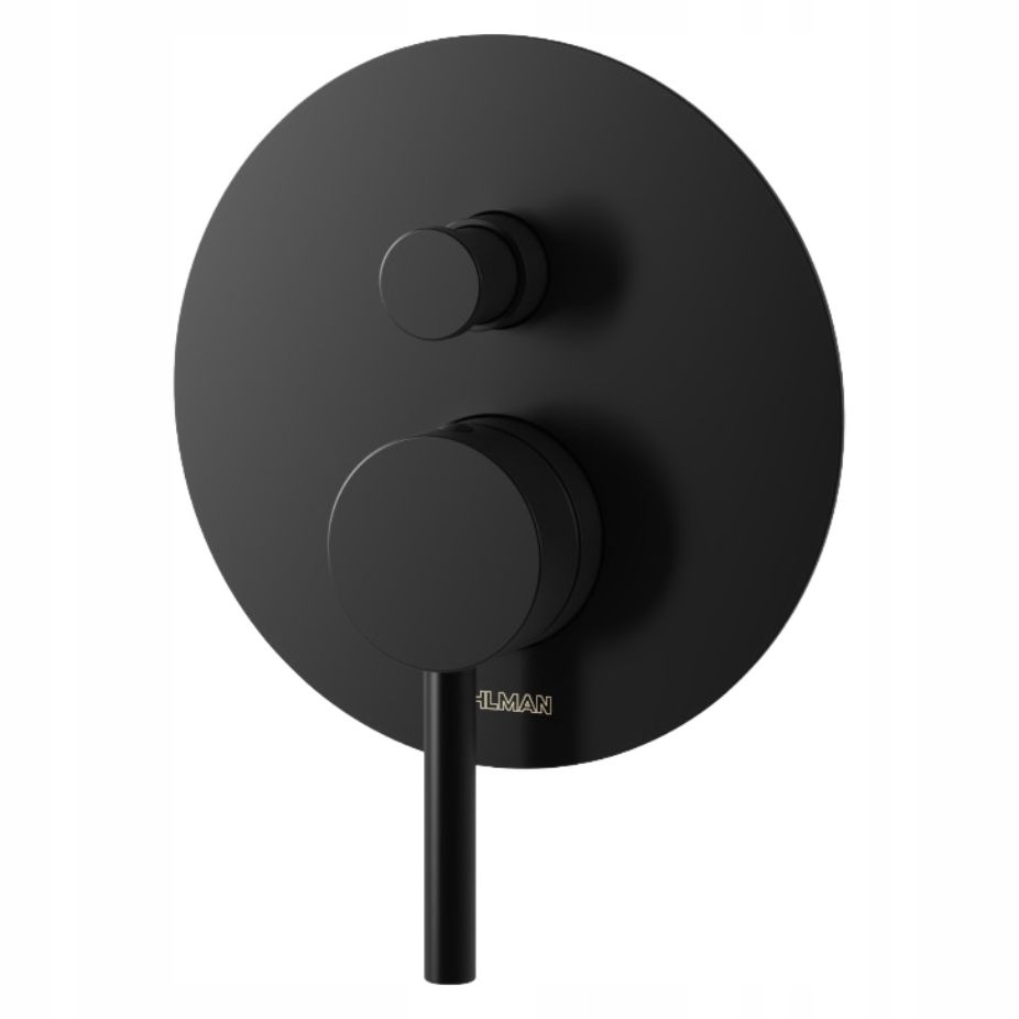 Podomietková vaňová a sprchová batéria Kohlman Axel Black čierna QW210AB