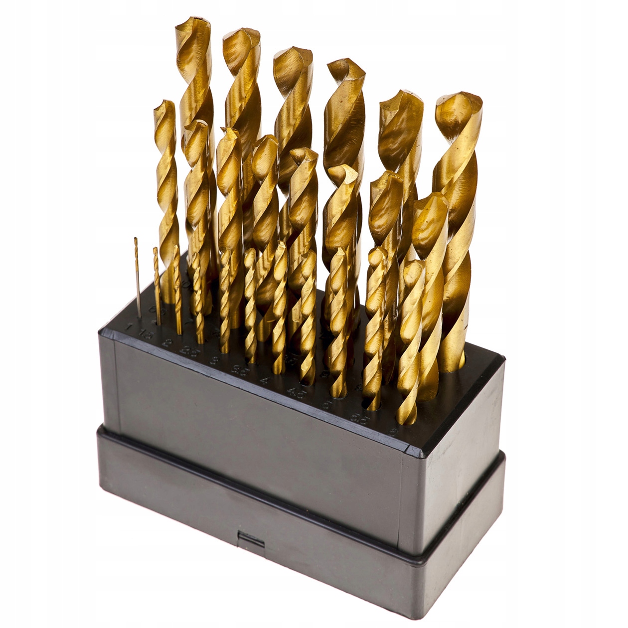 ZESTAW WIERTEŁ WIERTŁA DO METALU TYTANOWE 25 EL