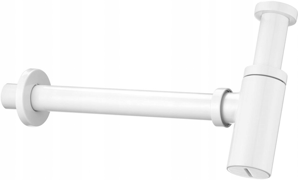 Biely sifón Odtokový set k umývadlu, okrúhly (NHC_A31K) /sm/