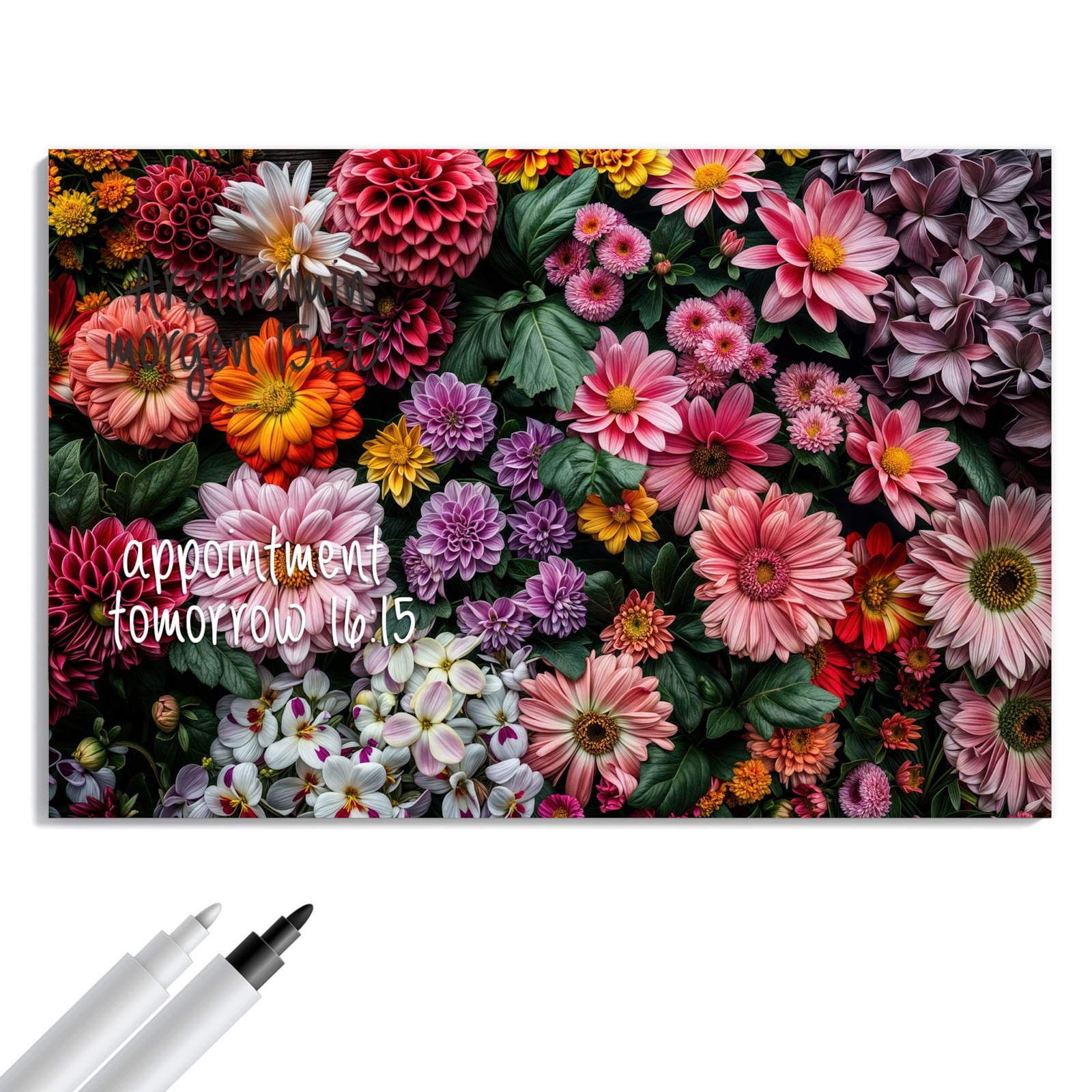 Magnetická tabule Kompozice květinová 90 × 60 cm