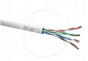 Instalační kabel Solarix CAT5E Utp 305m šedý