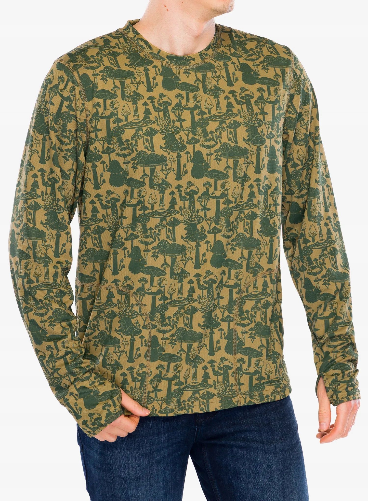 Bluza bez kaptura Kavu Sol Crew forest forged L