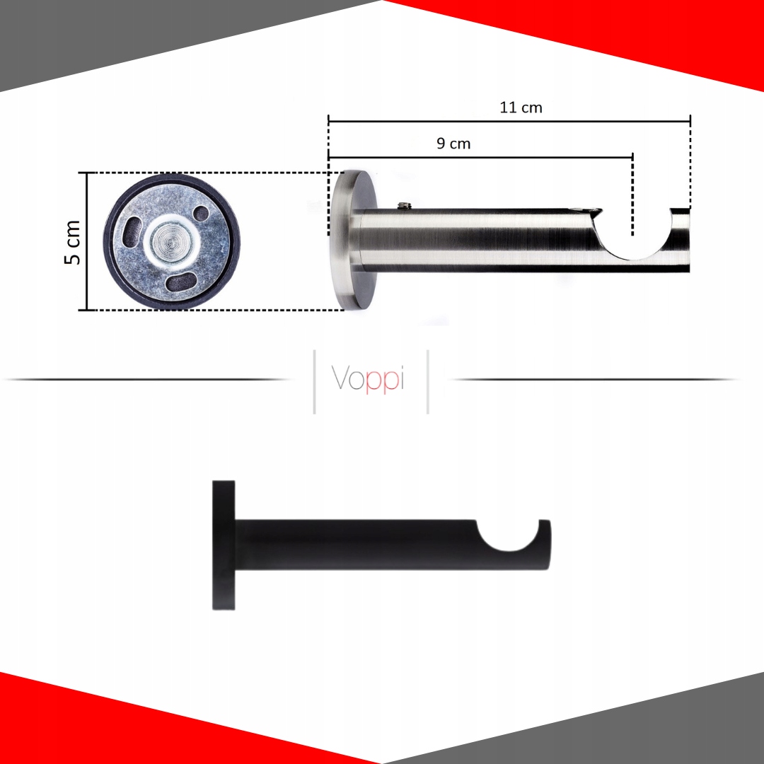 KARNISZ LOFT + CICHE KÓŁKA POJ. CZARNY 25MM 220 CM Rodzaj karnisza pojedynczy