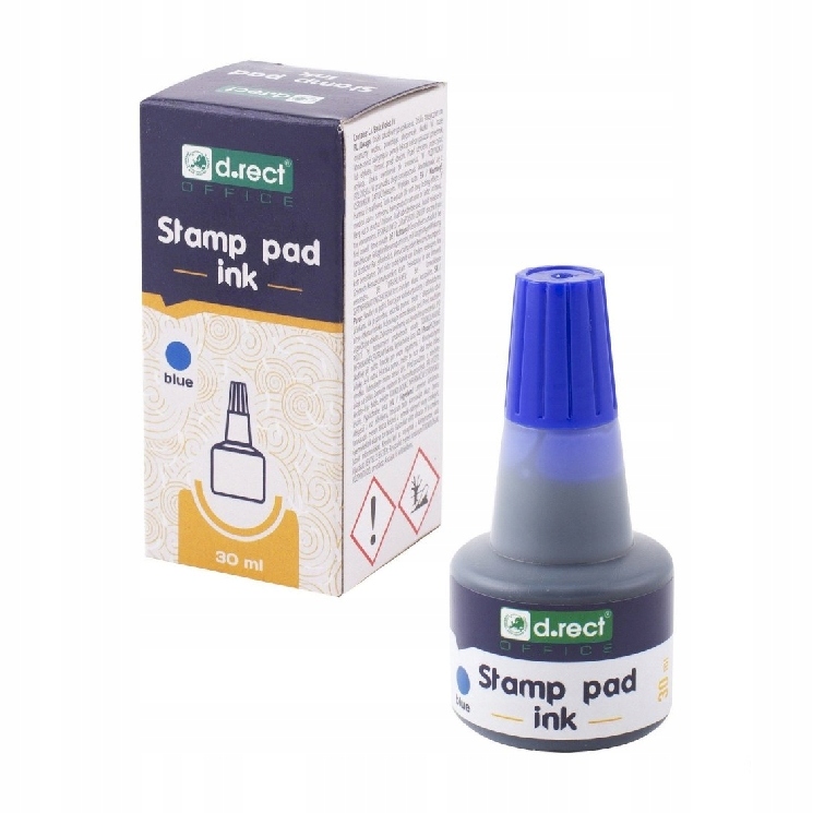 TUSZ DO STEMPLI PIECZĄTEK 30ML NIEBIESKI D.RECT
