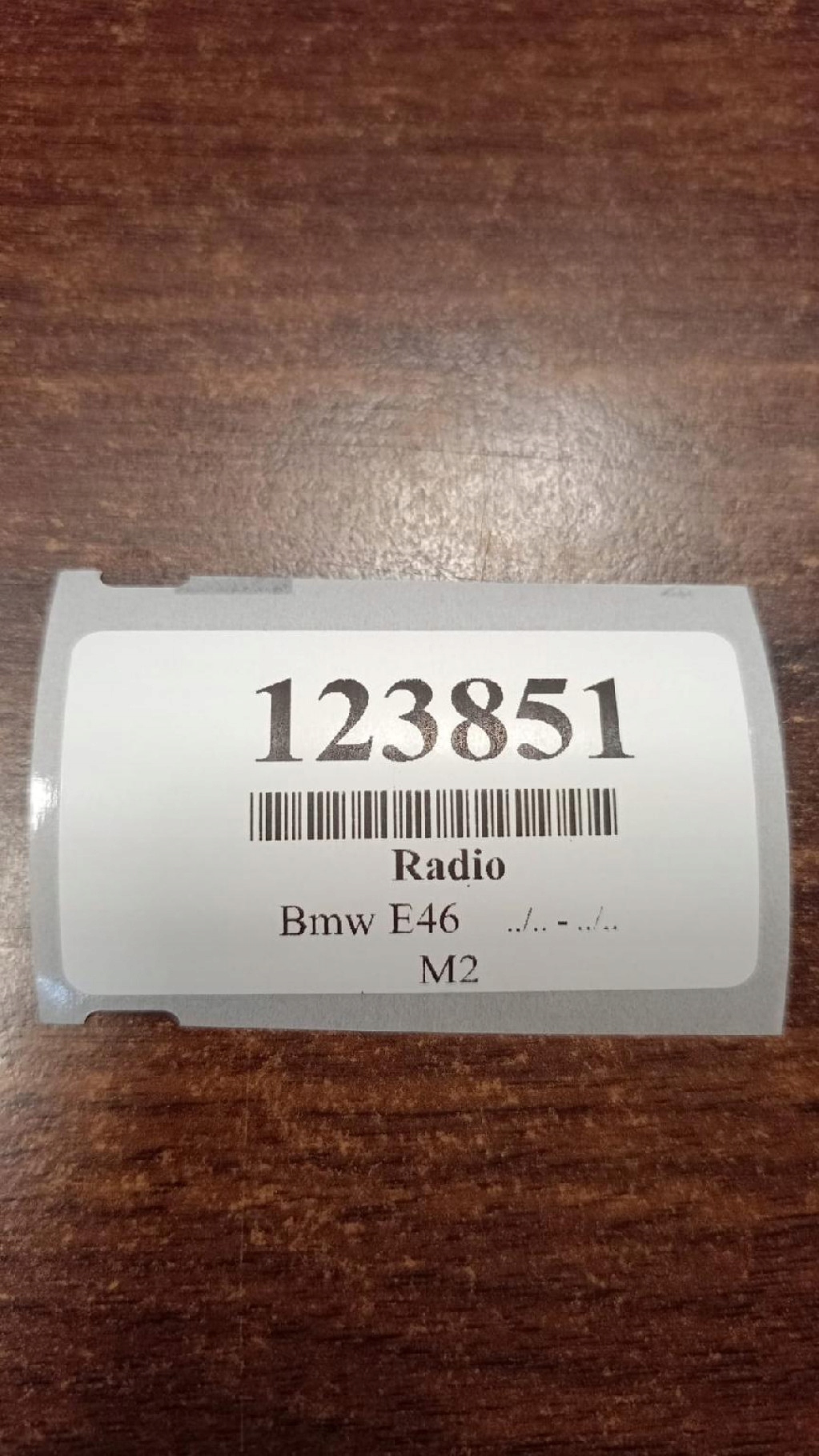 BMW E46 RADIO 65128368234
