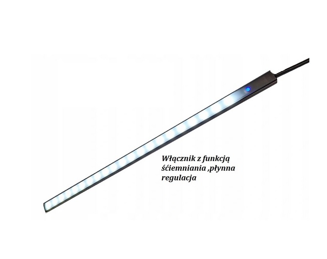 OSWIETLENIE LED PODSZAFKOWE LISTWA 170 CM CZARNA Długość 1.7 m