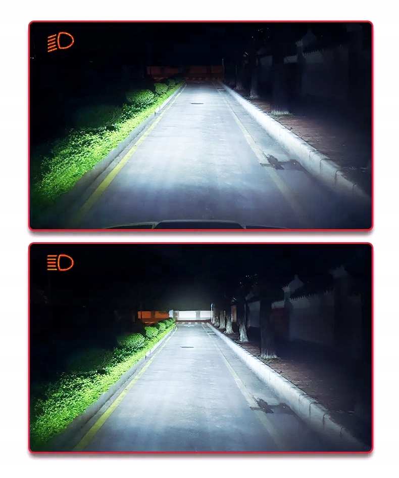 ŻARÓWKI LED CSP H7 100W 360° 6000K MOCNE CANBUS ULTRA SOCZEWKA Moc 100 W