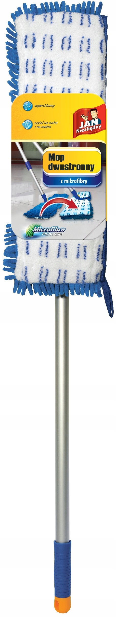 

Jan Niezbędny Mikrofibra mop dwustronny