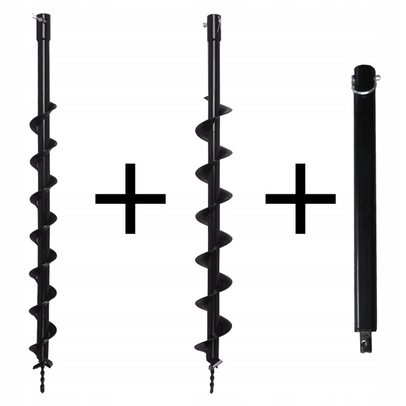 

Wiertło świder zestaw 60 80mm przedłużka