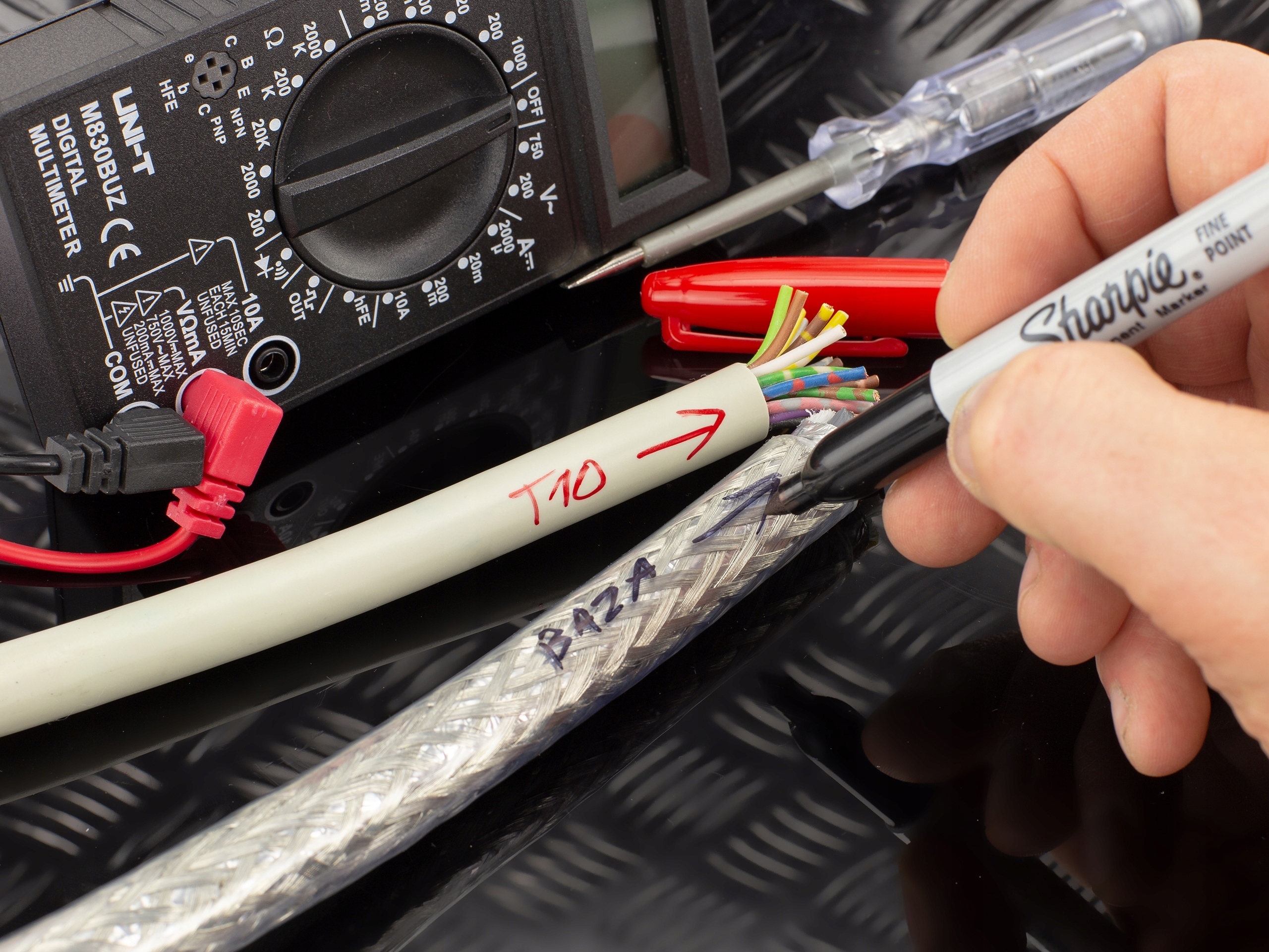 SHARPIE Marker dla elektryków do kabli ZIELONY Marka Sharpie