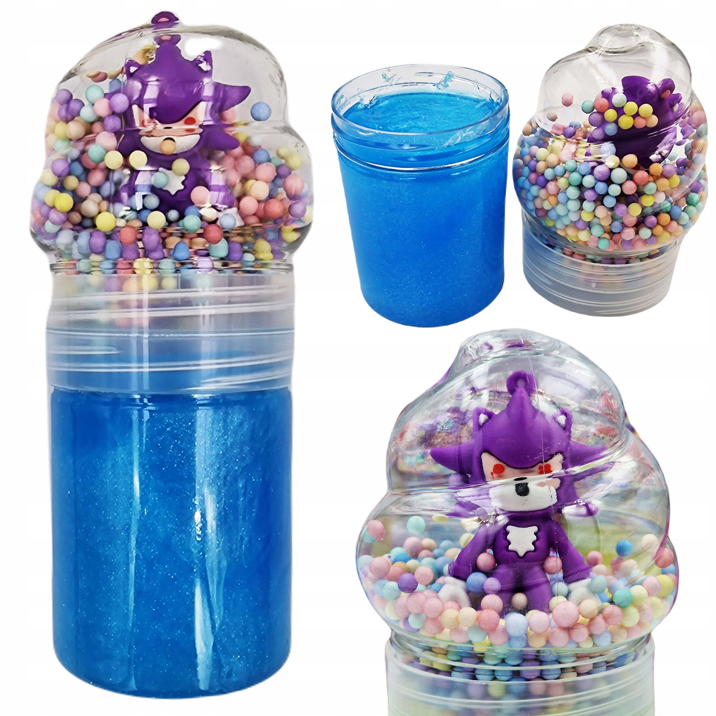 

Slime Masa Plastyczna Kolorowe Kulki+figurka Sonic