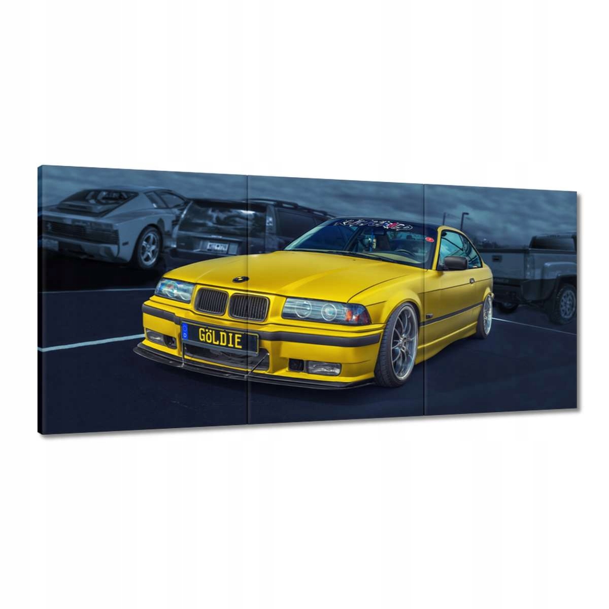 Obrazy 210x100 Zlaté auto Bmw Auto