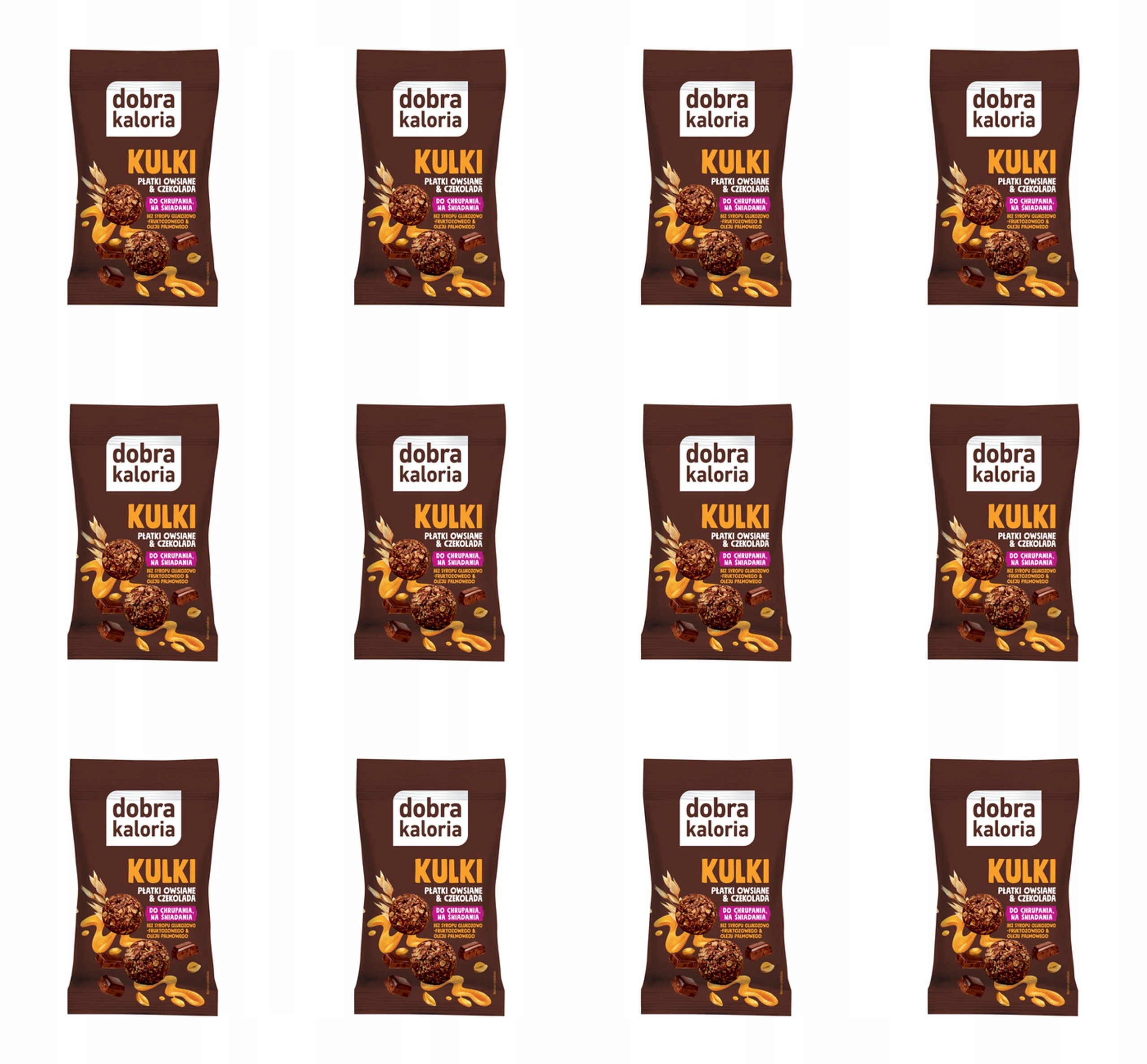 Dobra Kaloria Kuličky ovesné vločky & čokoláda 40 g X12