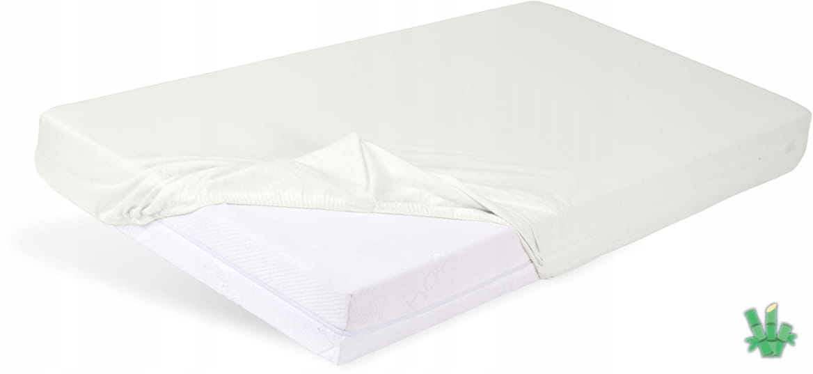 Prostěradlo Bambusové Bamboo s gumou 150/160x190/200x20 Bílé/Světle žluté
