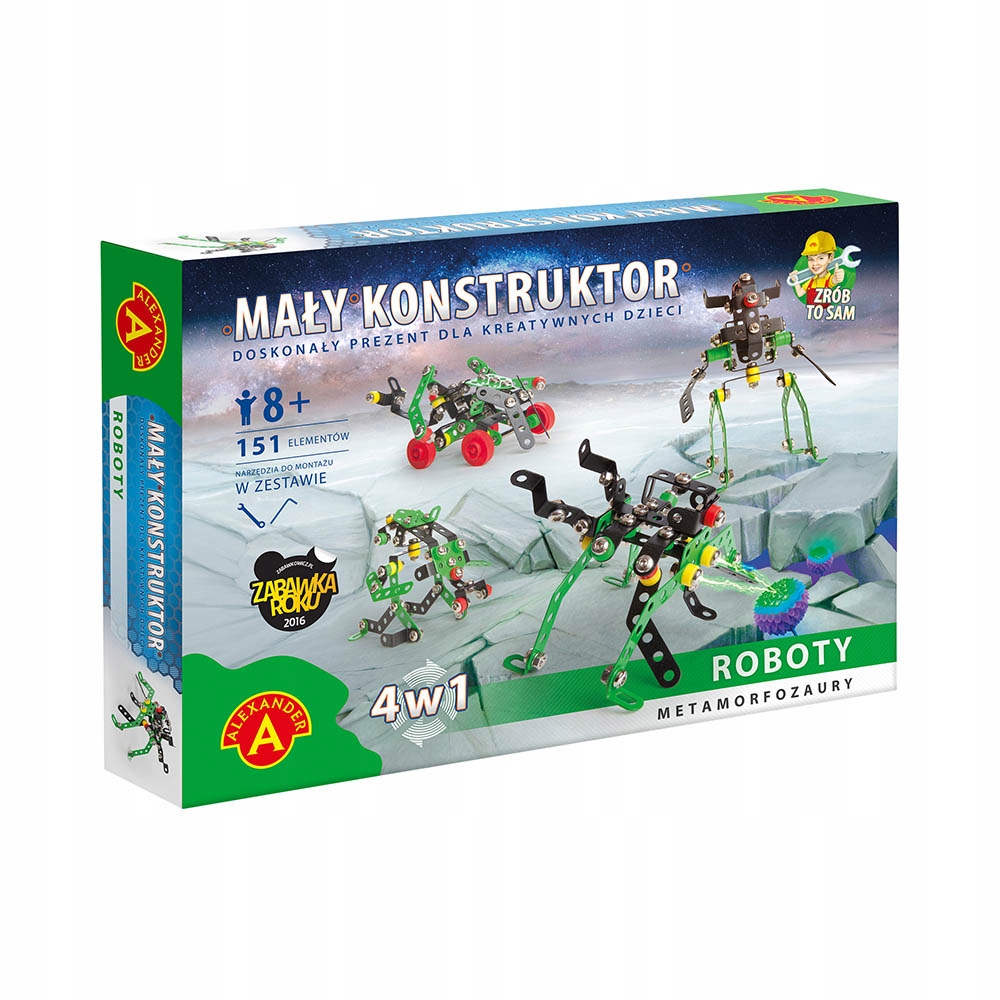 

Roboty 4w1 zabawka Diy Mały Konstruktor