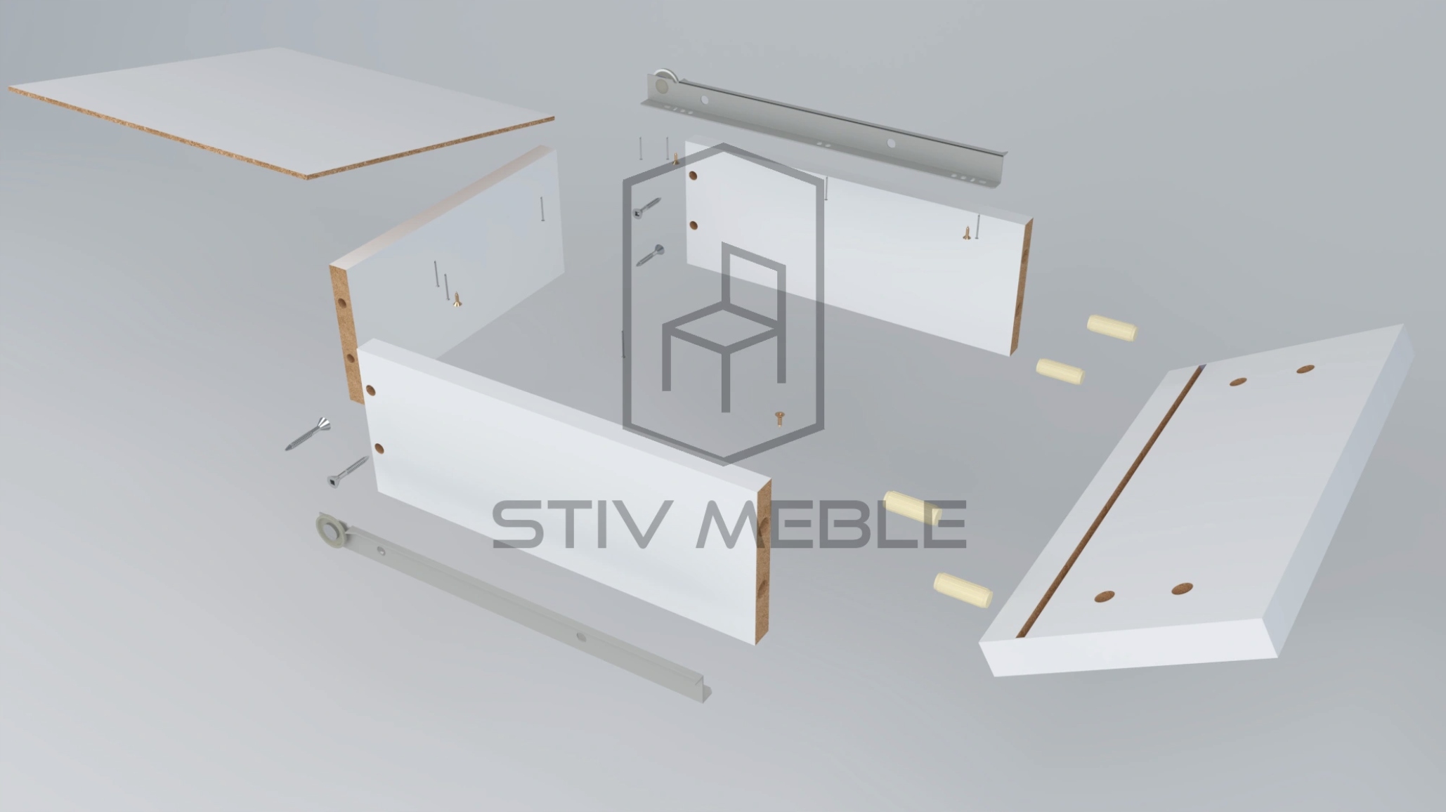 KOMODA SZAFKA NOCNA BIAŁA MATOWA DĄB WOTAN stolik Kolor frontów dąb wotan