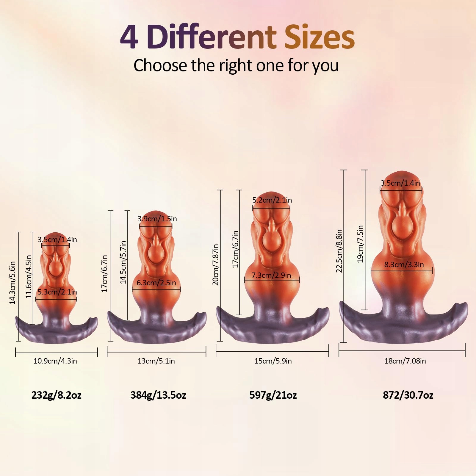 MONSTER Silikonowy Korek Analny Dla Mężczyzn i Kobiet 22,5CM BDSM Erotyka — miniatura 6