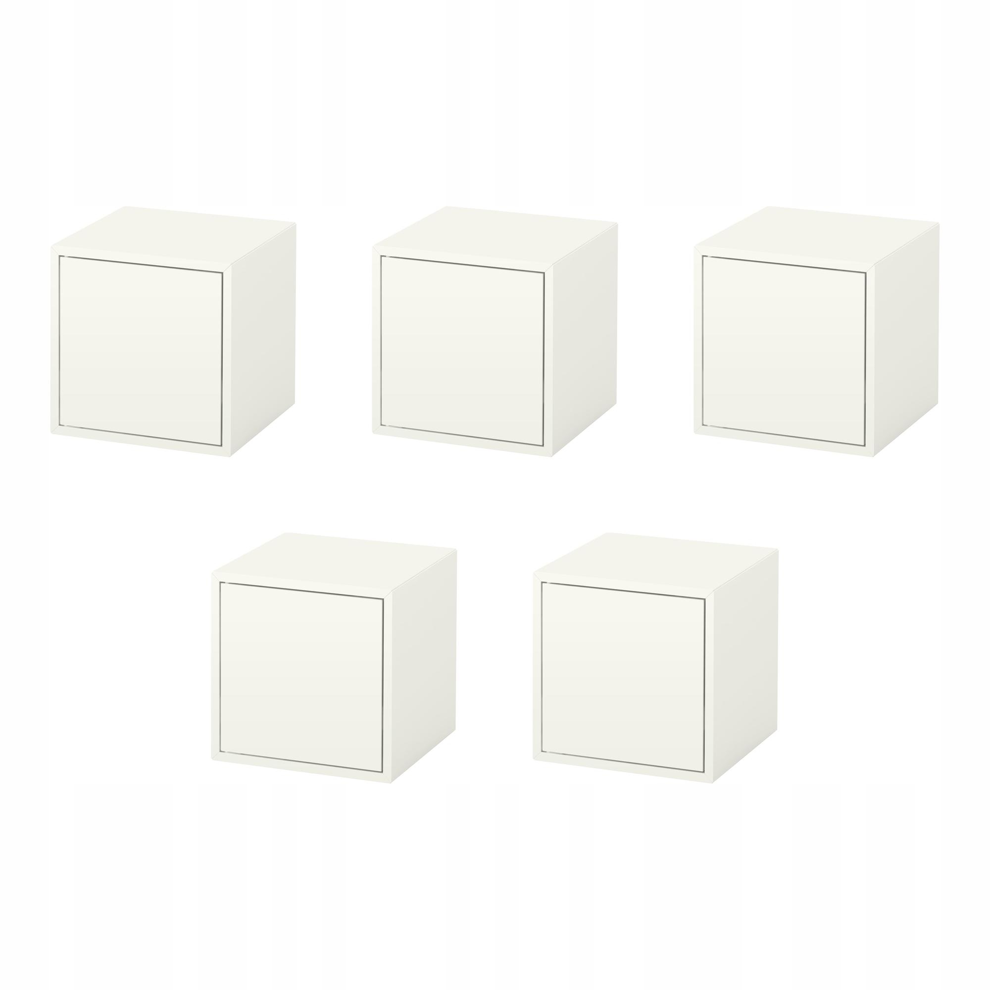 5 szt. Eket Szafka z drzwiami biały 35x35 cm idealna do małych przestrzeni
