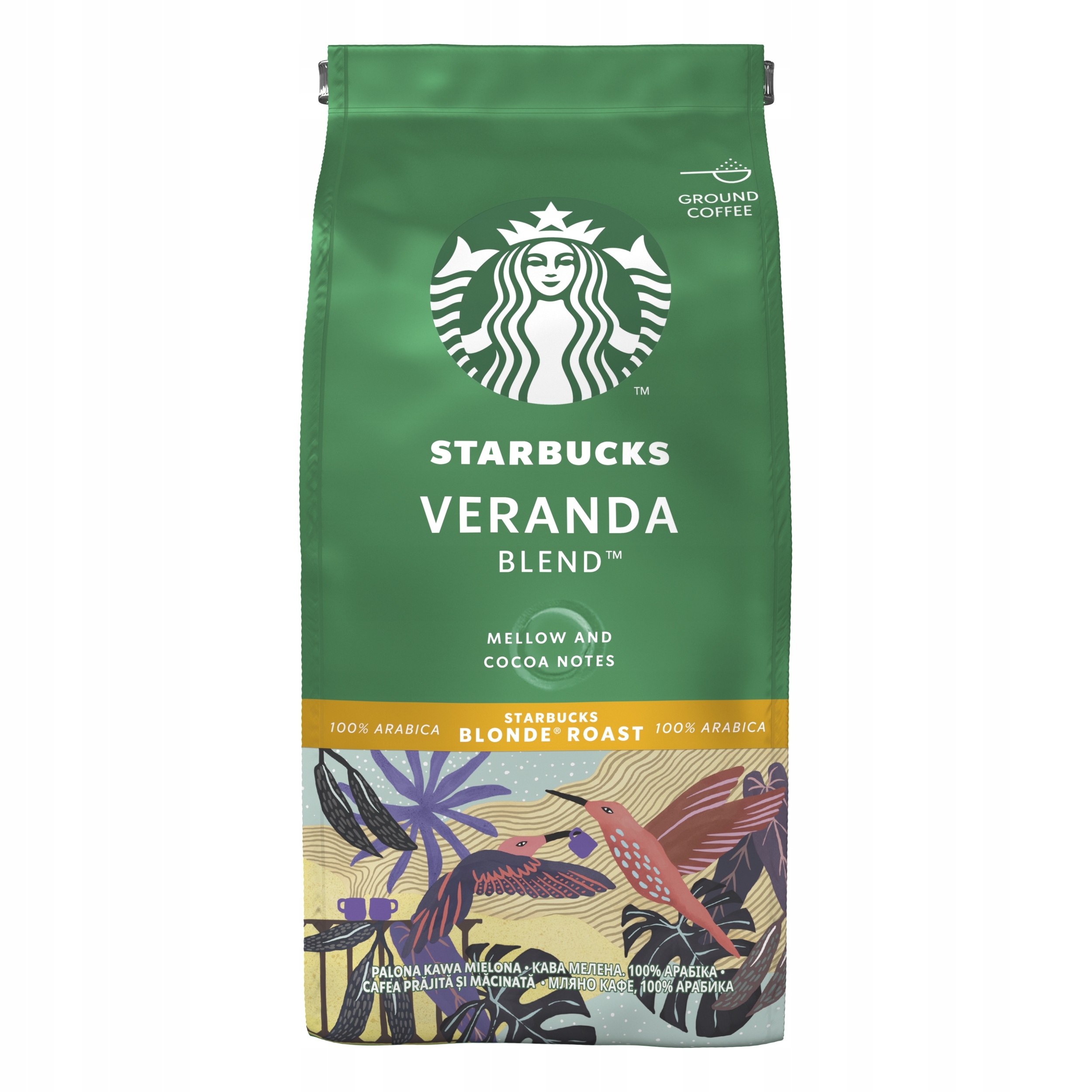 Starbucks Veranda Blend Blonde Roast Mletá Káva 200 g Jemná 100% Arabica